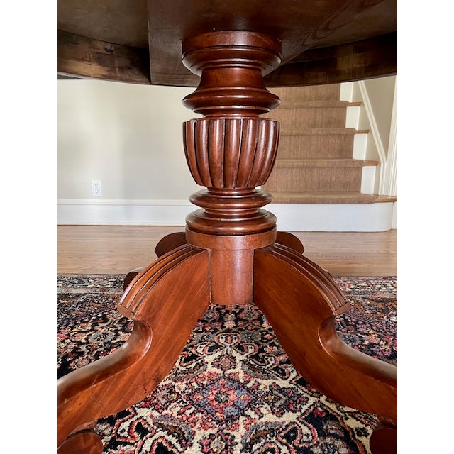 Antique 36" Marble Top Mahogany Center Table For Sale In New York - Image 6 of 12