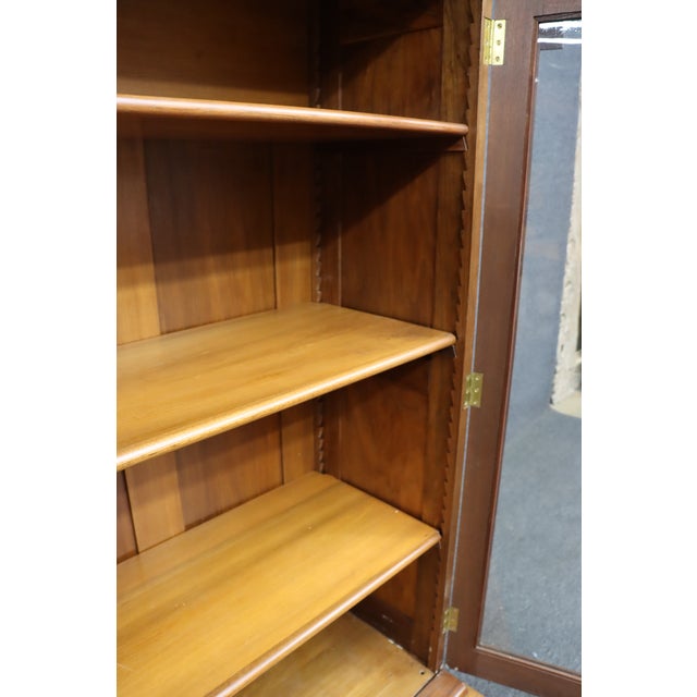 Victorian Eastlake Walnut and Burl Wood Bookcase Cabinet For Sale - Image 9 of 13