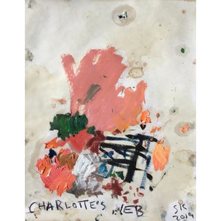 ‘Charlotte’s Web’ Abstract Oil Painting by Sean Kratzert For Sale