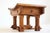 Wood Antique Dutch Arts & Crafts Stool in Carved Oak, 1900 For Sale - Image 7 of 9