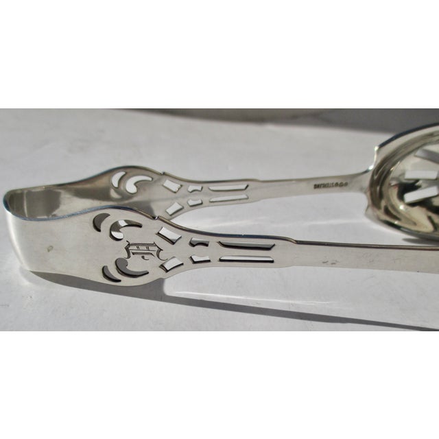Large Ice Serving Tongs Circa 1920s For Sale - Image 4 of 7