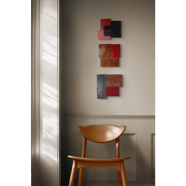 Contemporary Abstract Rust, Varnish and Aerosol on Metal "N 34 " by Andre Debono For Sale - Image 4 of 11