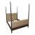 Queen Size Orlando Diaz-Azcuy for McGuire Vendome Canopy Bed Frame For Sale