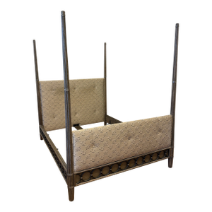 Queen Size Orlando Diaz-Azcuy for McGuire Vendome Canopy Bed Frame