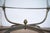 French Mid-Century Round Coffee or Low Table With Steel Base and Glass Top For Sale - Image 10 of 14