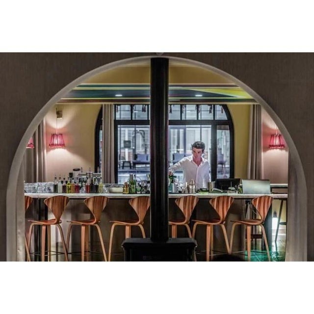 Mid-Century Modern Bar Stool attributed to Norman Cherner, 1950s For Sale - Image 15 of 18