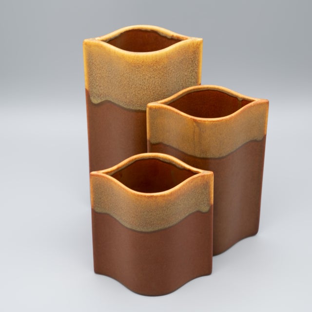 1980s Studio Line Pillowcase Vase Trio by Karl & Ursula Scheid for Rosenthal, Germany, 1980s, Set of 3 For Sale - Image 5 of 11