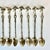 What a lovely antique set of 10 Dessert Spoons. They are silver plate from Italy and feature an ornate Baroque Rocco...