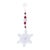 Bring elegant winter sparkle to your holiday décor with this set of Snowflake Drop Ornaments. Each 9.5-inch ornament...