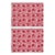 Lotus Red Placemat - a Pair For Sale
