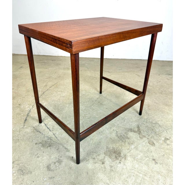 Brown 1950’s Mid Century Modern Walnut Table by Bertha Schaefer for M Singer & Sons For Sale - Image 8 of 12