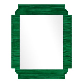 Fleur Home x Chairish Camp Mirror in Malachite, 24x36 For Sale