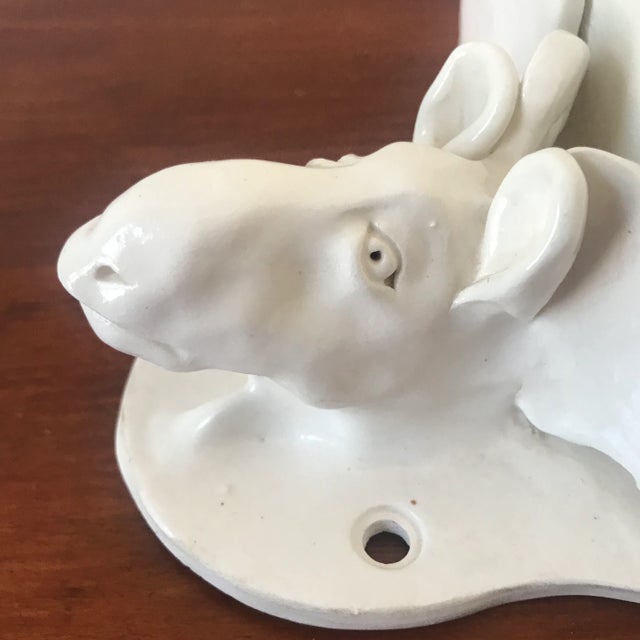 Signed 1970s Folk Art Studio Pottery Figurative Moose Soap Dish For Sale - Image 9 of 10