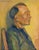 Stately portrait of an Asian man by Carmel, California artist Ceila Burnham Kent Seymour (American, 1869-1958). The man...