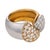 1950s Mid Century 1.60 Carat Diamond 18k Yellow and White Gold Bypass Ring, Size 6.5 For Sale - Image 5 of 5