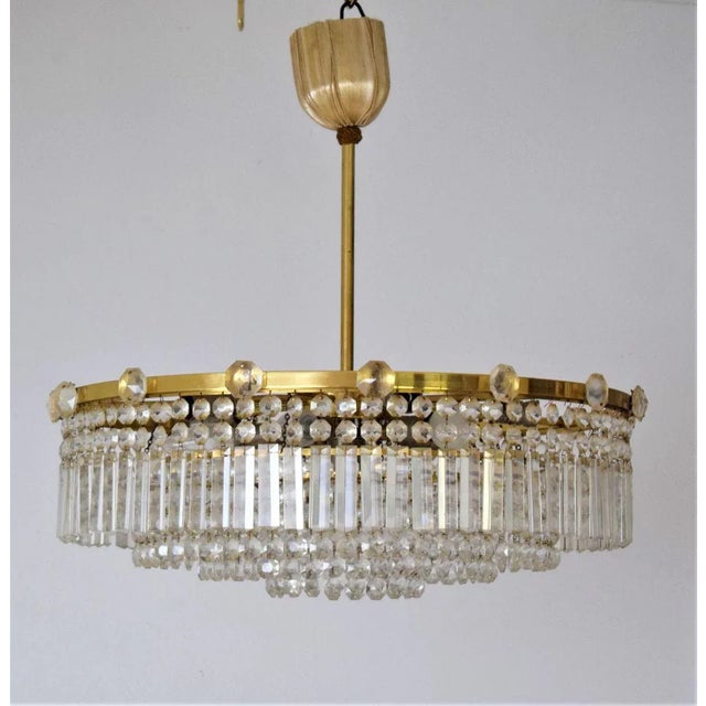 Oswald Haerdtl Large Ceiling Lamp by Oswald Haerdtl for Lobmeyr, 1950s For Sale - Image 4 of 8