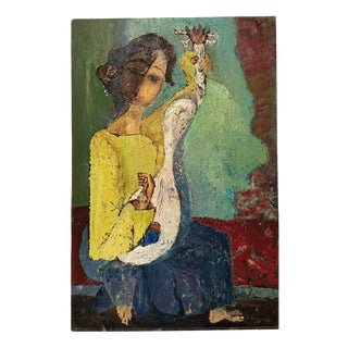 Alfred Rogoway, Figurative Composition, 1960, Oil Painting For Sale