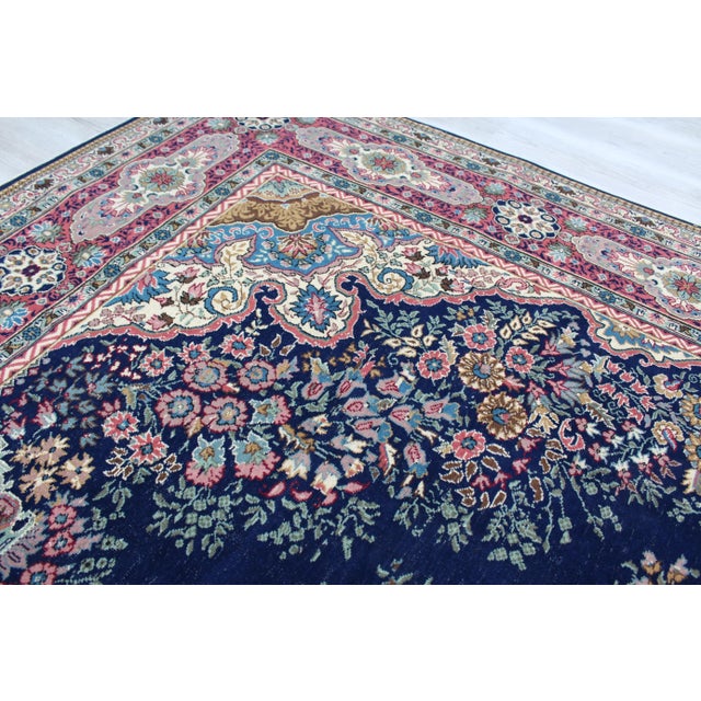 1960s Extra Detailed Vintage Turkish Area Rug - 98.5"x145" For Sale - Image 5 of 13