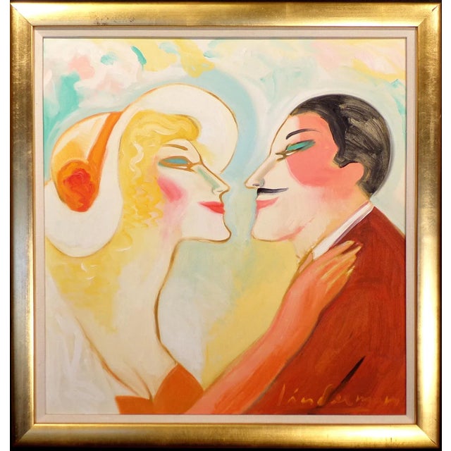 1980s Earl Linderman "Will You Be Mine?" Original Oil Painting on Canvas, Framed For Sale In Denver - Image 6 of 7