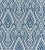 Traditional Sample - The House of Scalamandré Borneo Ikat Fabric, Indigo For Sale - Image 3 of 3