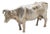 Vintage Italian Handmade Silver Cow Figurine, 1940s For Sale