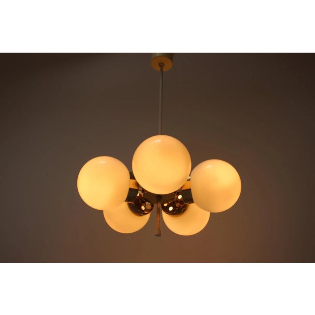 Space Age Sputnik Chandelier from Elektroinstala Decin, 1970s For Sale - Image 6 of 10