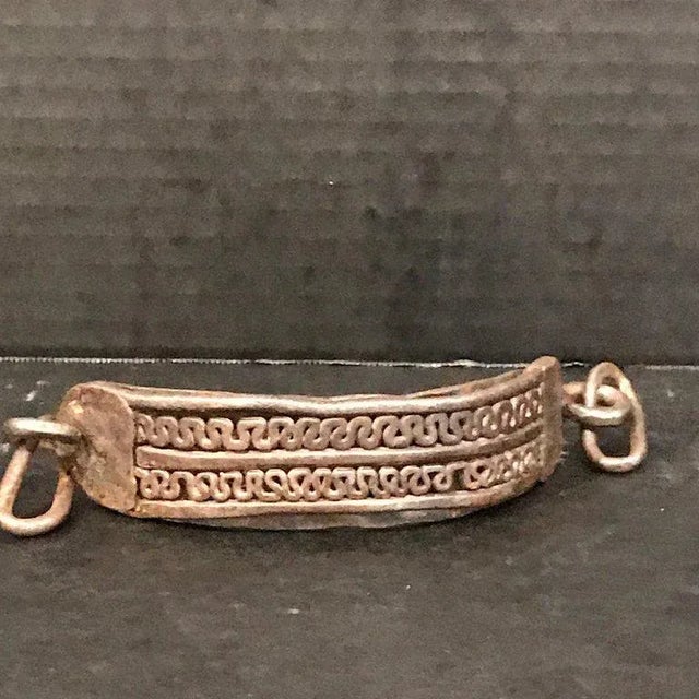 17th Century Iron Dog Collar, Museum Mounted For Sale - Image 12 of 13