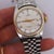 Metal Vintage Rolex Oyster Perpetual Date Two-Tone Steel & Gold Jubilee Bracelet Watch For Sale - Image 7 of 9