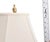 1970s Vintage Brass & Black Column Table Lamp With Square Base & New Ivory Shade For Sale - Image 5 of 7