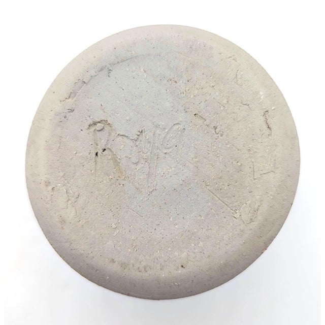 1980s Artisan Signed Studio Pottery Glazed Stoneware Bud Vase For Sale - Image 10 of 11