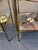 Neoclassical Side Tables in Brass and Oxidized Mirros, 1960, Set of 2 For Sale - Image 6 of 12