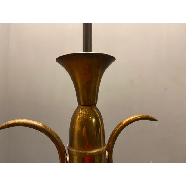 1950s Italian Art Deco Murano Glass Pendant Lamp For Sale - Image 5 of 9