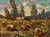 Oil Painting Haystacks in the Field Oleksiy Ivanyuk For Sale
