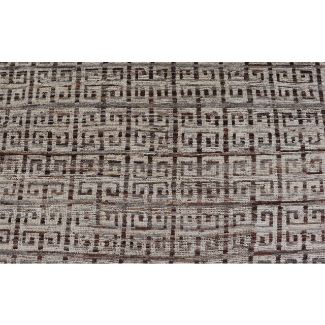 Brown Modern Khotan Wool Rug in Brown by Keivan Woven Arts 10'8 X 14'2 For Sale - Image 8 of 11