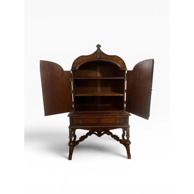 Wood 1930s Berkey and Gay Asian Cabinet For Sale - Image 7 of 14