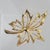 Vintage Napier 1980s Gold Maple Leaf Brooch Faux Pearl Rhinestone Statement Pin For Sale - Image 12 of 17