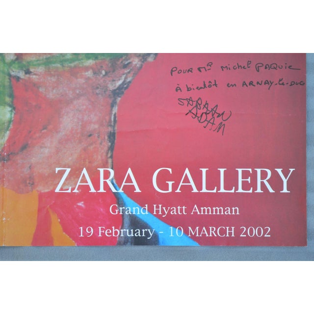 Sabhan Adam Zara Gallery – Grand Hyatt Amman February 19 – March 10, 2002 A striking original exhibition poster produced...