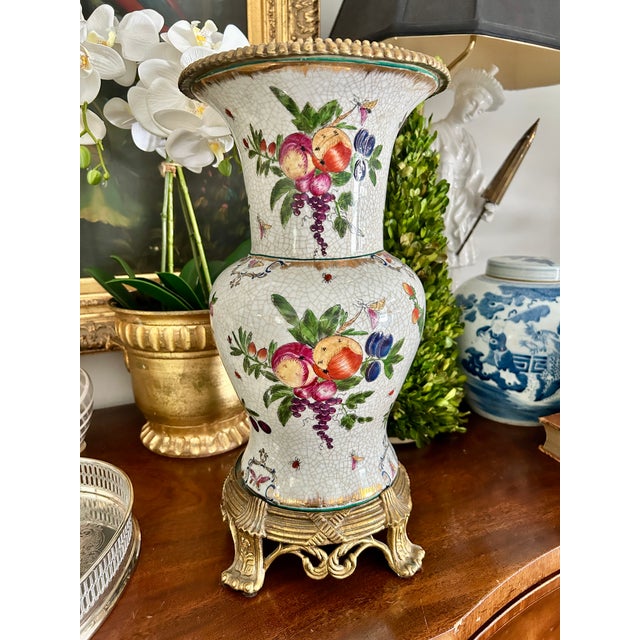 Vintage United Wilson Porcelain Vase on Stand For Sale - Image 9 of 9