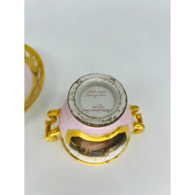 Flight Barr & Barr Porcelain Cabinet Cup & Saucer Attr: Thomas Baxter Circa 1815 For Sale - Image 11 of 13