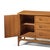 Wood Broyhill Brasilia Mid Century Walnut and Brass Credenza For Sale - Image 7 of 10