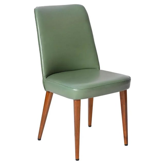 Green Leather Dining Chair attributed to Anonima Castelli, Italy, 1950s For Sale - Image 13 of 13