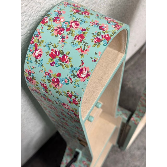 Mint Pottery Barn Guitar Shaped Jewelry Storage Case + Mirror For Sale - Image 8 of 12