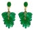 140 Carat Colombian Emerald Briolettes Hanging Drop Earrings 18 Karat Gold, A Pair For Sale