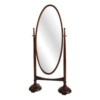 Arts and Crafts Wooden Psyche Mirror, 1900s For Sale