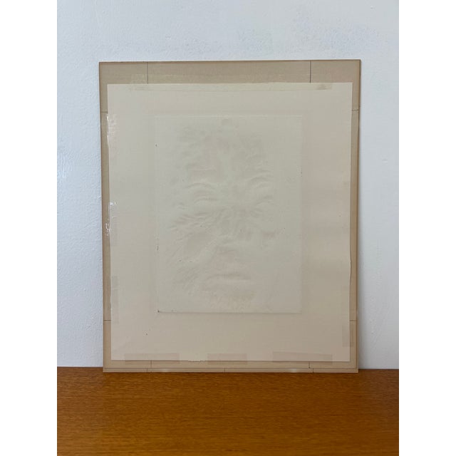 Vintage Black and White Expressionist Portrait Print, Signed and Numbered Limited Edition For Sale - Image 4 of 9