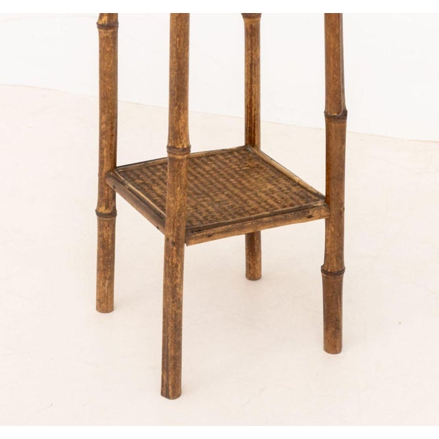 Aesthetic Movement 2-Tier Bamboo Side Table For Sale In New York - Image 6 of 8