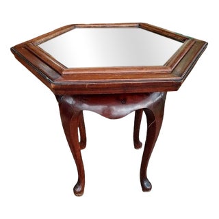 Antique English Hexagonal Coffee Table, 1890s For Sale