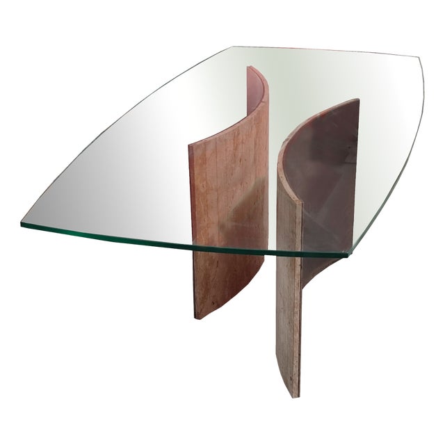 Casadecor Dining Table in Limestone and Raw Iron by Joaquín Moll for Meddel Spain For Sale