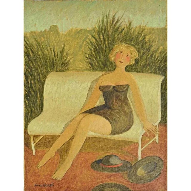 1970s Alberto Gallerati, The Black Hats, Oil Painting, 1970s For Sale - Image 5 of 5