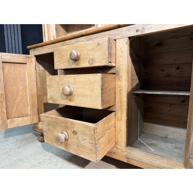 Pine Kitchen Dresser, 1890 For Sale - Image 6 of 11
